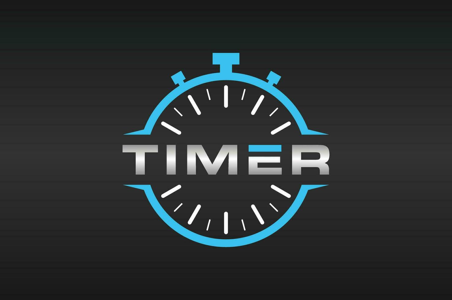 Zeit Timer Logo vektor