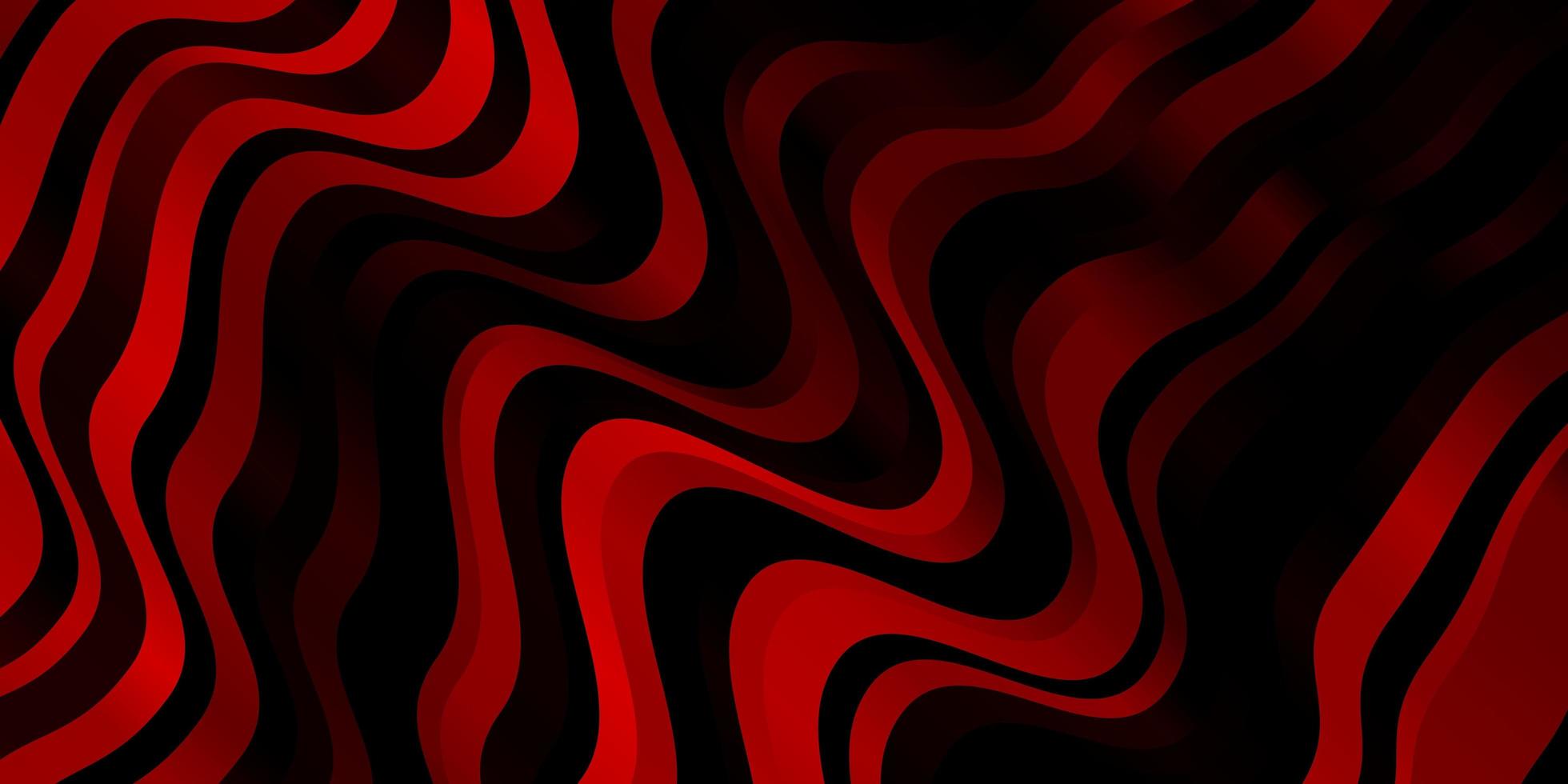 mörk röd vektor bakgrund med böjda linjer färgglada illustration som består av kurvor mönster för broschyrer broschyrer
