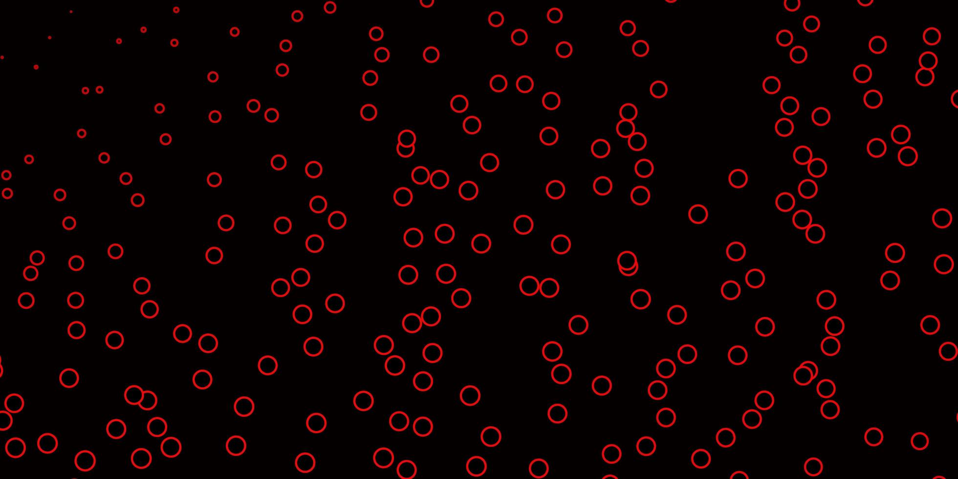 dunkelrote Vektortextur mit Kreisen abstraktes dekoratives Design im Farbverlaufsstil mit Blasen neue Vorlage für Ihr Markenbuch vektor