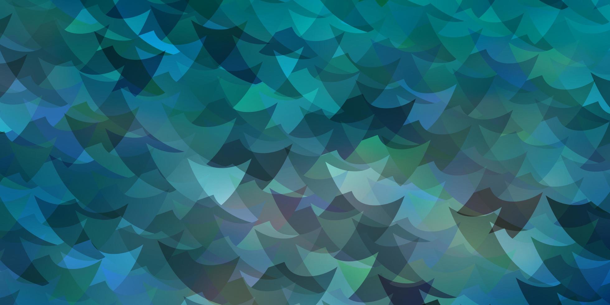 mörkblå vektormönster med polygonal stil med kuber vektor