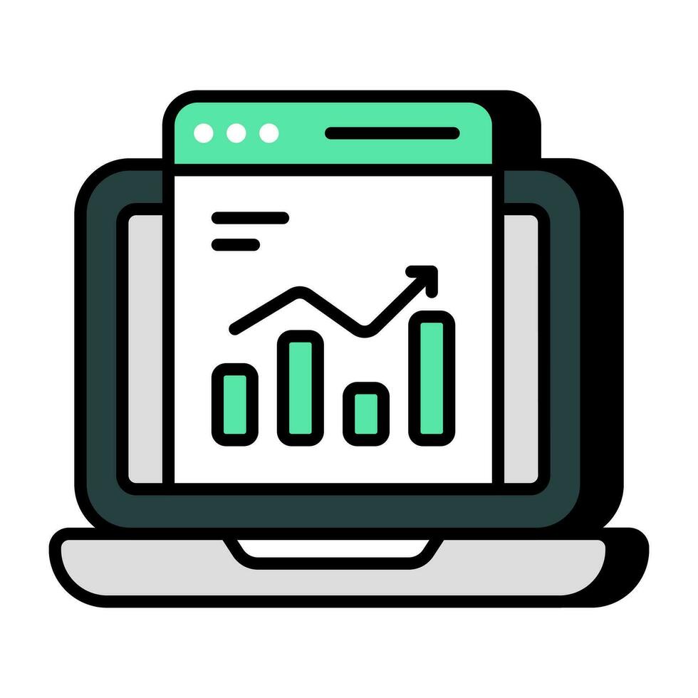 kreativ Design Symbol von Netz Statistiken vektor