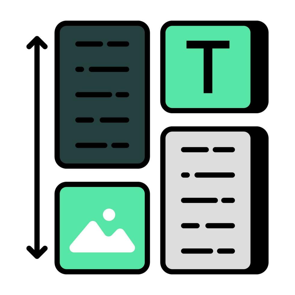 perfekt Design Symbol von Layout vektor