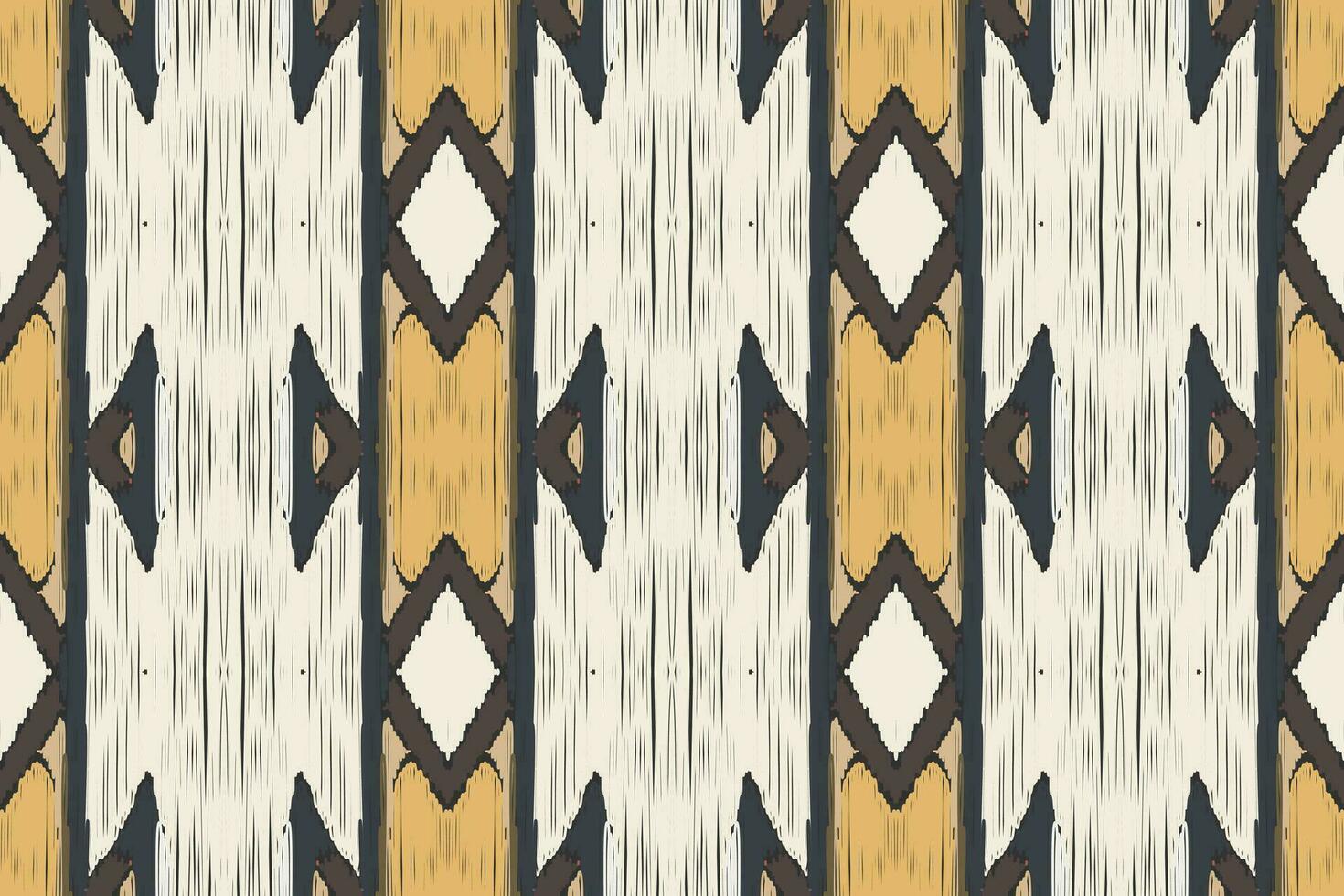 ikat damast- paisley broderi bakgrund. ikat sömlös geometrisk etnisk orientalisk mönster traditionell.aztec stil abstrakt vektor illustration.design textur, tyg, kläder, inslagning, sarong.