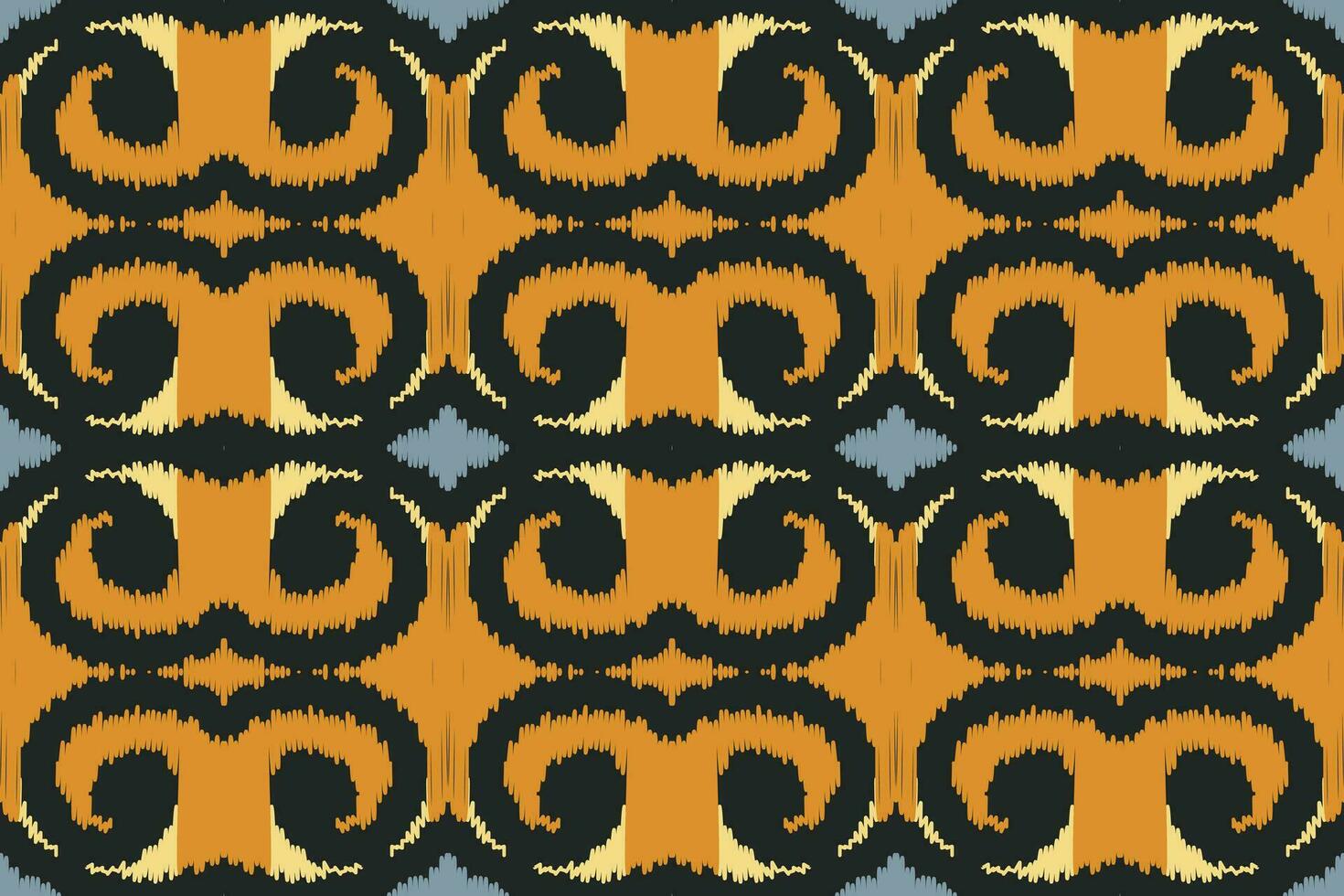 Motiv Ikat Blumen- Paisley Stickerei Hintergrund. Ikat Damast geometrisch ethnisch orientalisch Muster traditionell. Ikat aztekisch Stil abstrakt Design zum drucken Textur, Stoff, Saree, Sari, Teppich. vektor