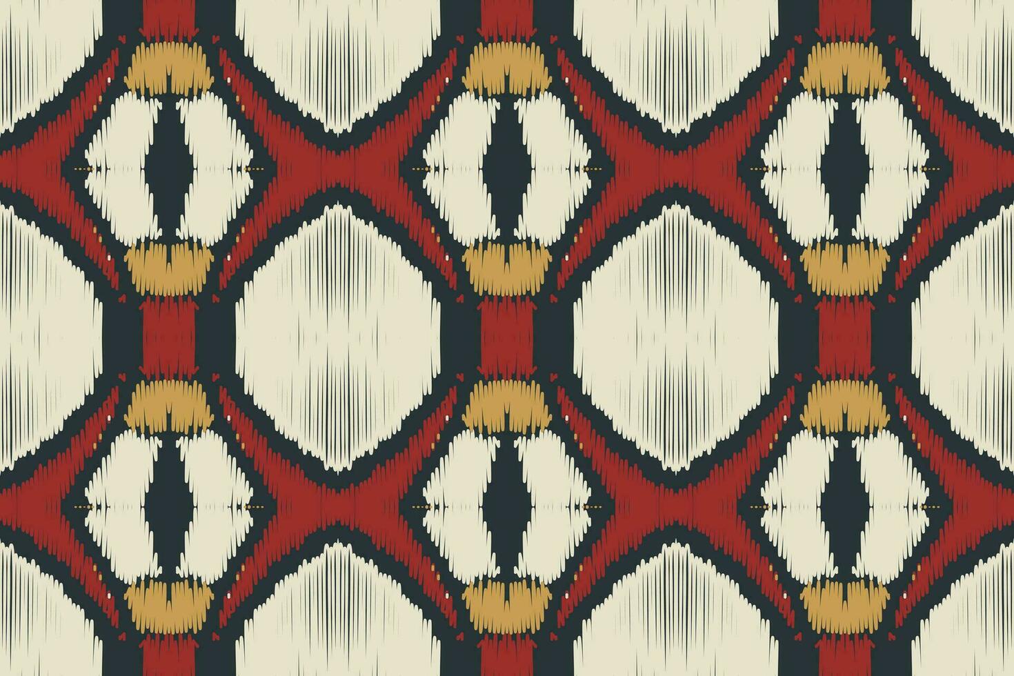 ikat blommig paisley broderi bakgrund. ikat vektor geometrisk etnisk orientalisk mönster traditionell.aztec stil abstrakt vektor illustration.design för textur, tyg, kläder, inslagning, sarong.