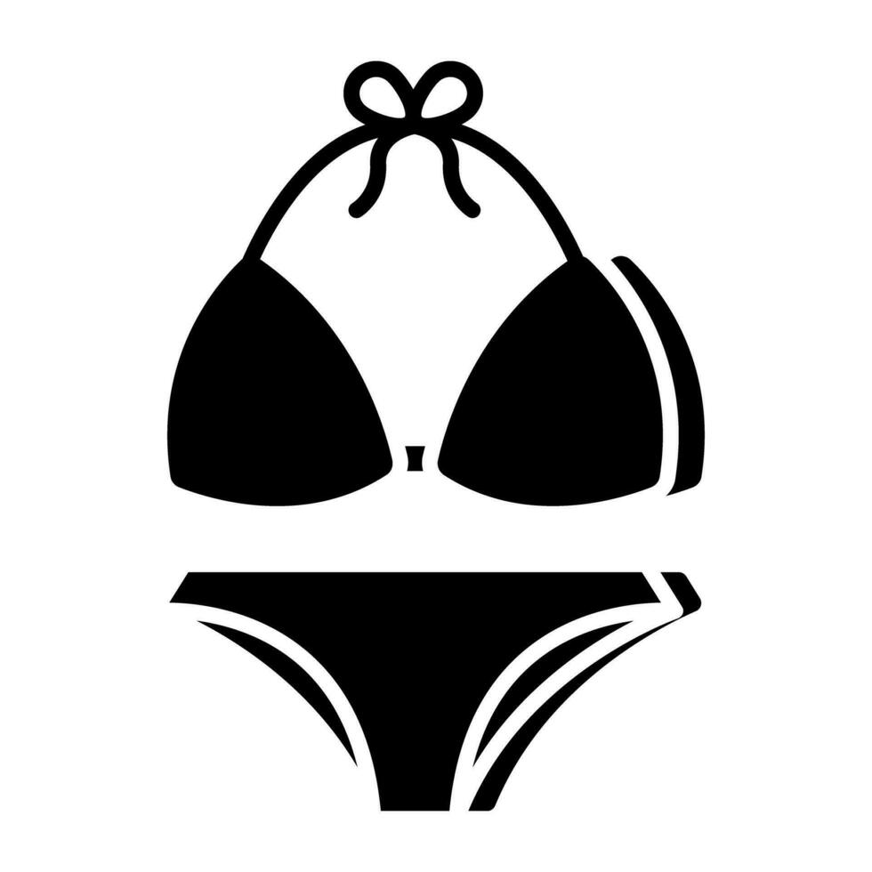 behå med pentie, ikon av damer underkläder vektor