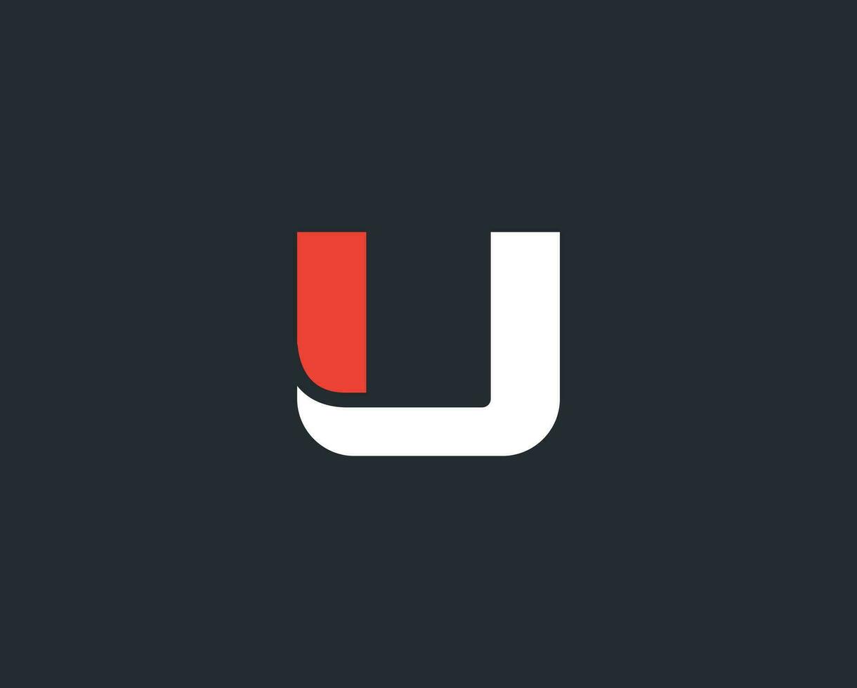 u-Alphabet-Logo-Design vektor