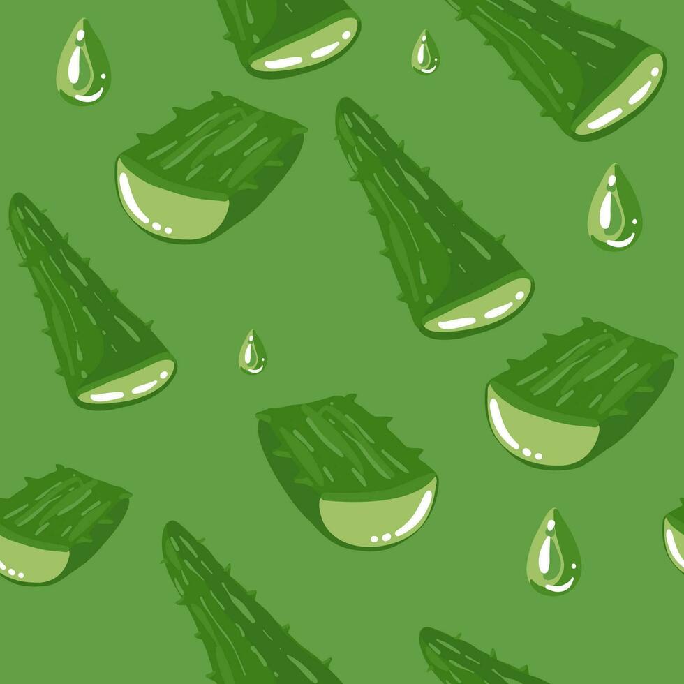 naturlig vektor aloe vera illustration med aloevera hand dragen text