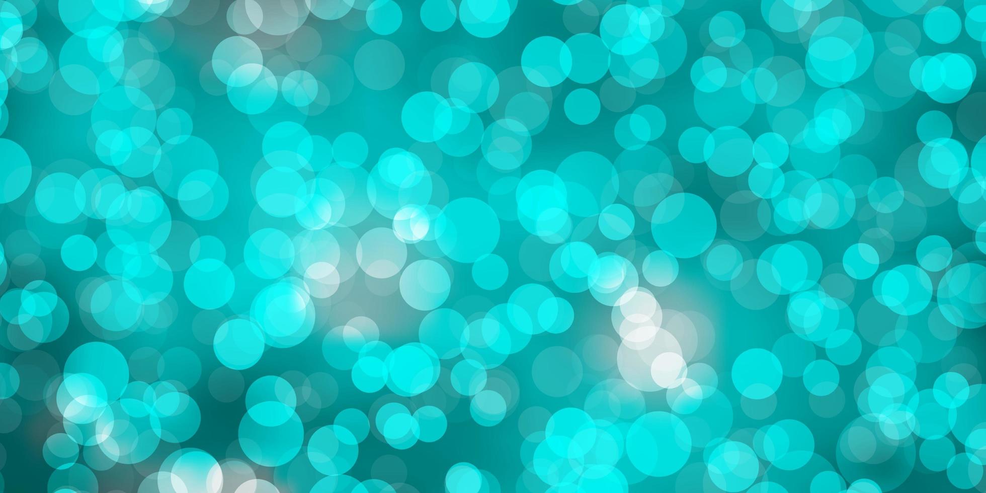 ljusblå grön vektormall med cirklar glitter abstrakt illustration med färgglada droppar mönster för broschyrer broschyrer vektor