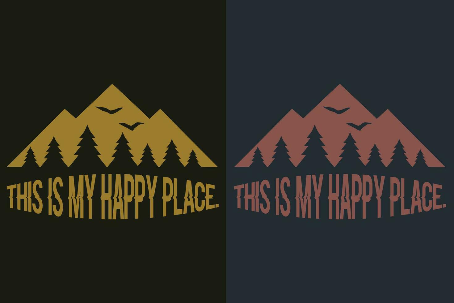 diese ist meine glücklich Ort, Camping Shirt, draussen Shirt, Berg Shirt, Camping Liebhaber Shirt, Abenteuer Shirt, Reise Shirt, Camping Geschenk, Wohnmobil, Wohnmobil Geschenk, Camping Gruppe, Natur Liebhaber Hemd vektor