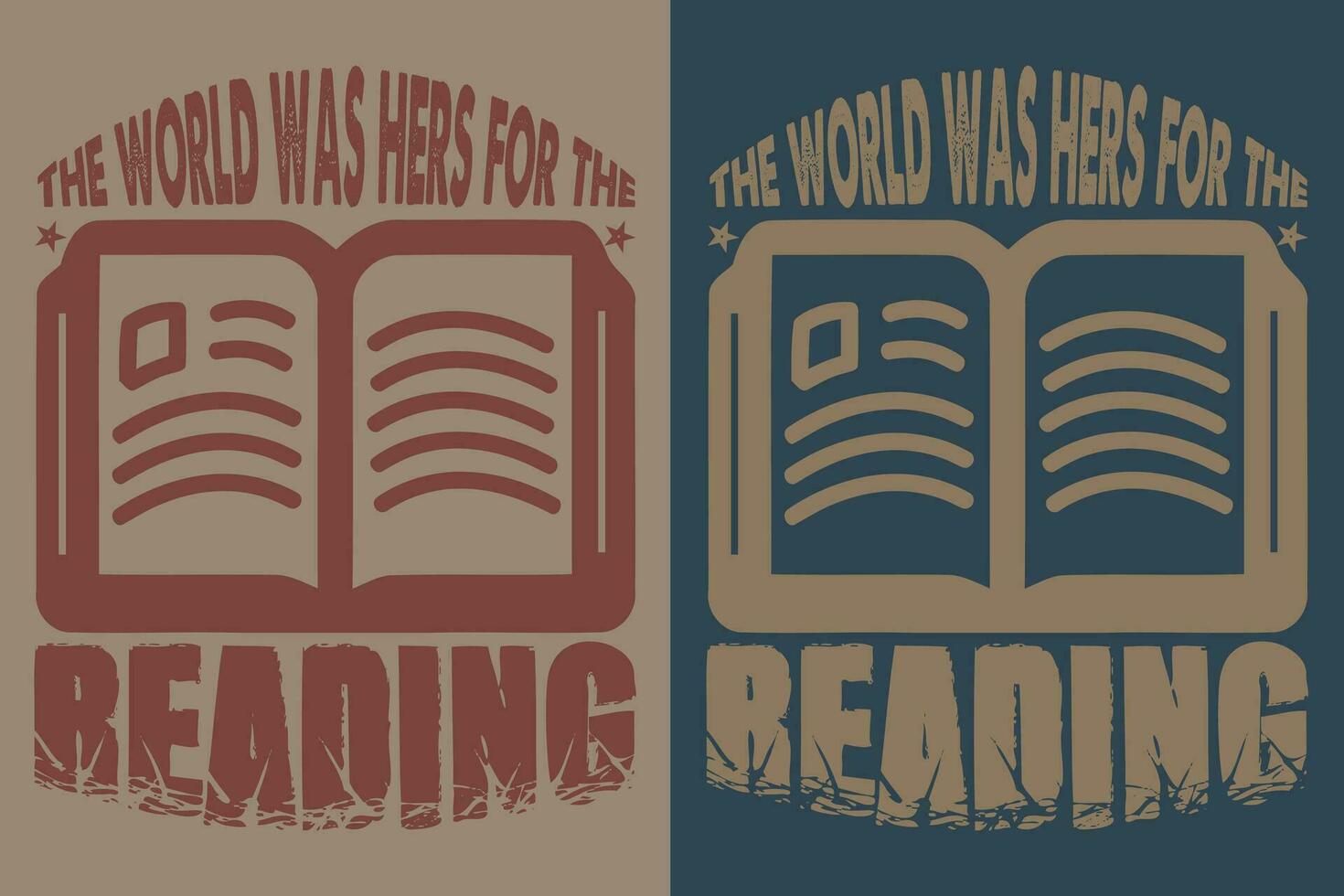 de värld var hennes för de läsning, bok älskare skjorta, litterär skjorta, bokälskande skjorta, läsning bok, bibliotekarie skjorta, bok läsare skjorta, inspirera skjorta, gåva för bibliotekarie, gåva för bok älskare vektor