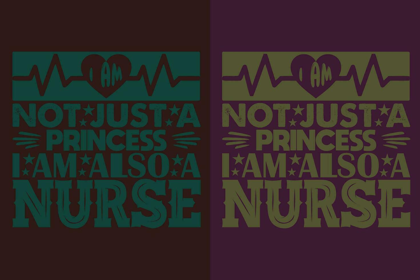 jag am inte bara en prinsessa jag am också en sjuksköterska, amning skjorta, sjuksköterska t-shirt, sjuksköterska liv skjorta, gåva för sjuksköterska, gåva för sjuksköterska mamma, sjuksköterskor gåva, gåva för studerande sjuksköterska, framtida sjuksköterska t-shirt vektor