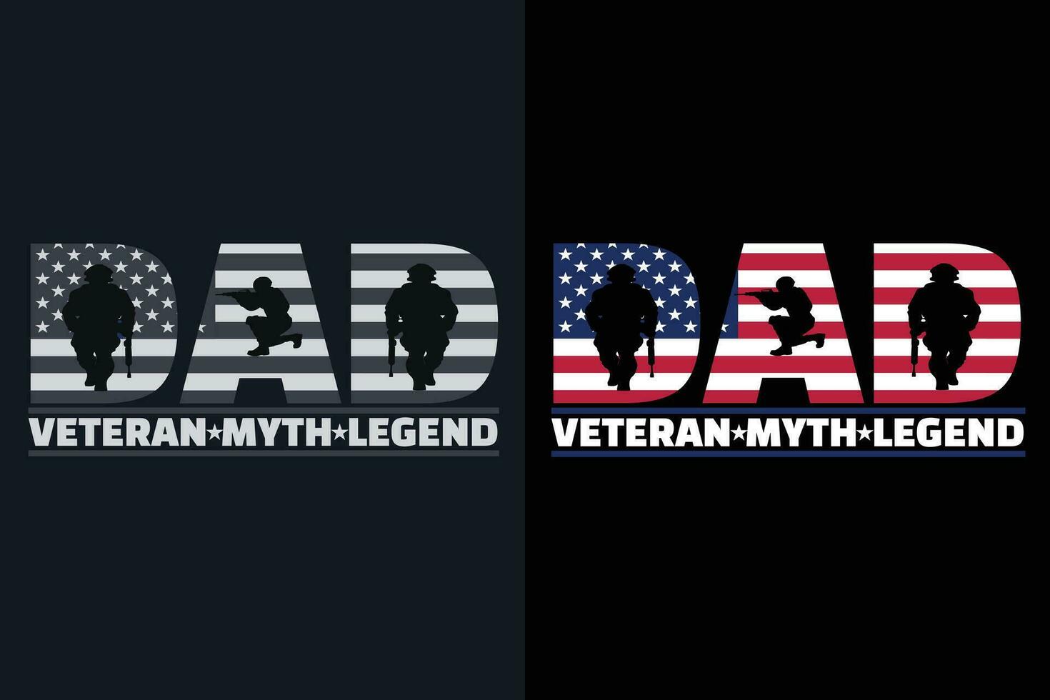 pappa veteran- myt legend, veteran- älskare skjorta, militär skjorta, 4:e av juli, armén veteran- flagga t-shirts, veteran- USA militär, veteran- pappa morfar, minnesmärke dag gåva, oss veteran- vektor
