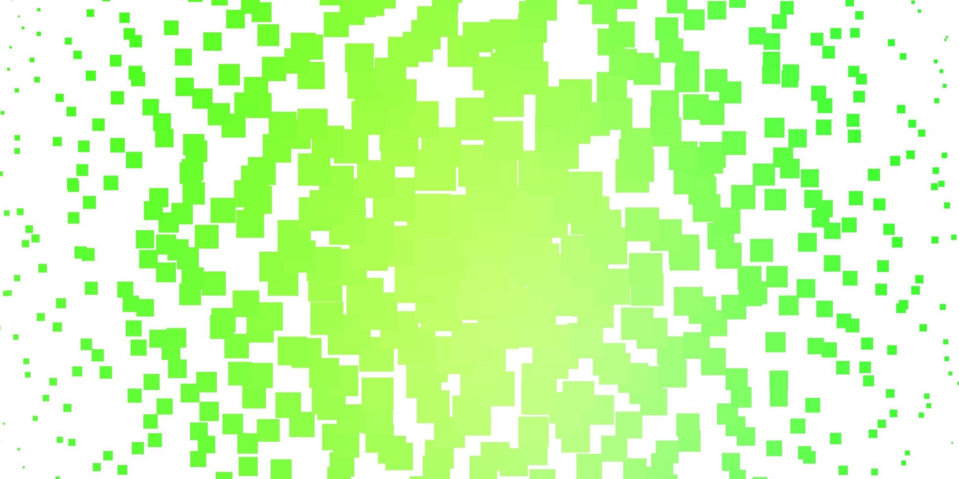 hellgrünes Vektormuster im quadratischen Stil abstrakte Farbverlaufsillustration mit bunten Rechtecken für Webseiten-Landingpages vektor