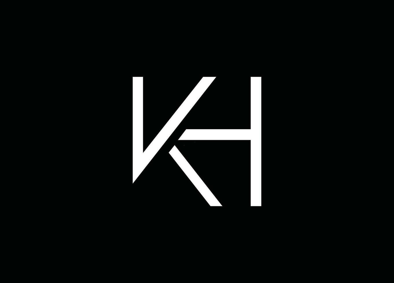 kh, hk ,hk Brief Logo, HK Design, HK Unternehmen, hk Studio ,hk Logo, hk kreativ, hkinitialen vektor