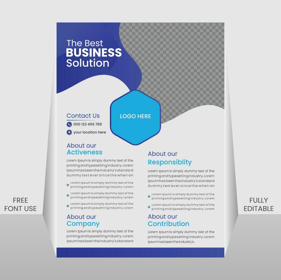 modern business flygblad design vektor