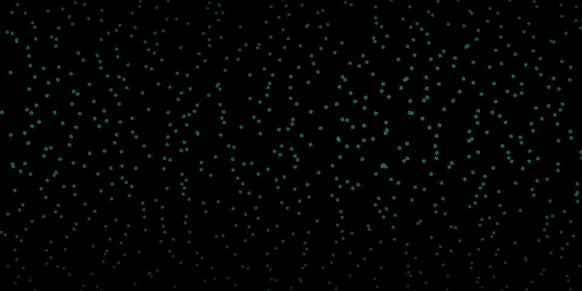 dunkelgrüne Vektorbeschaffenheit mit schönen Sternen. vektor