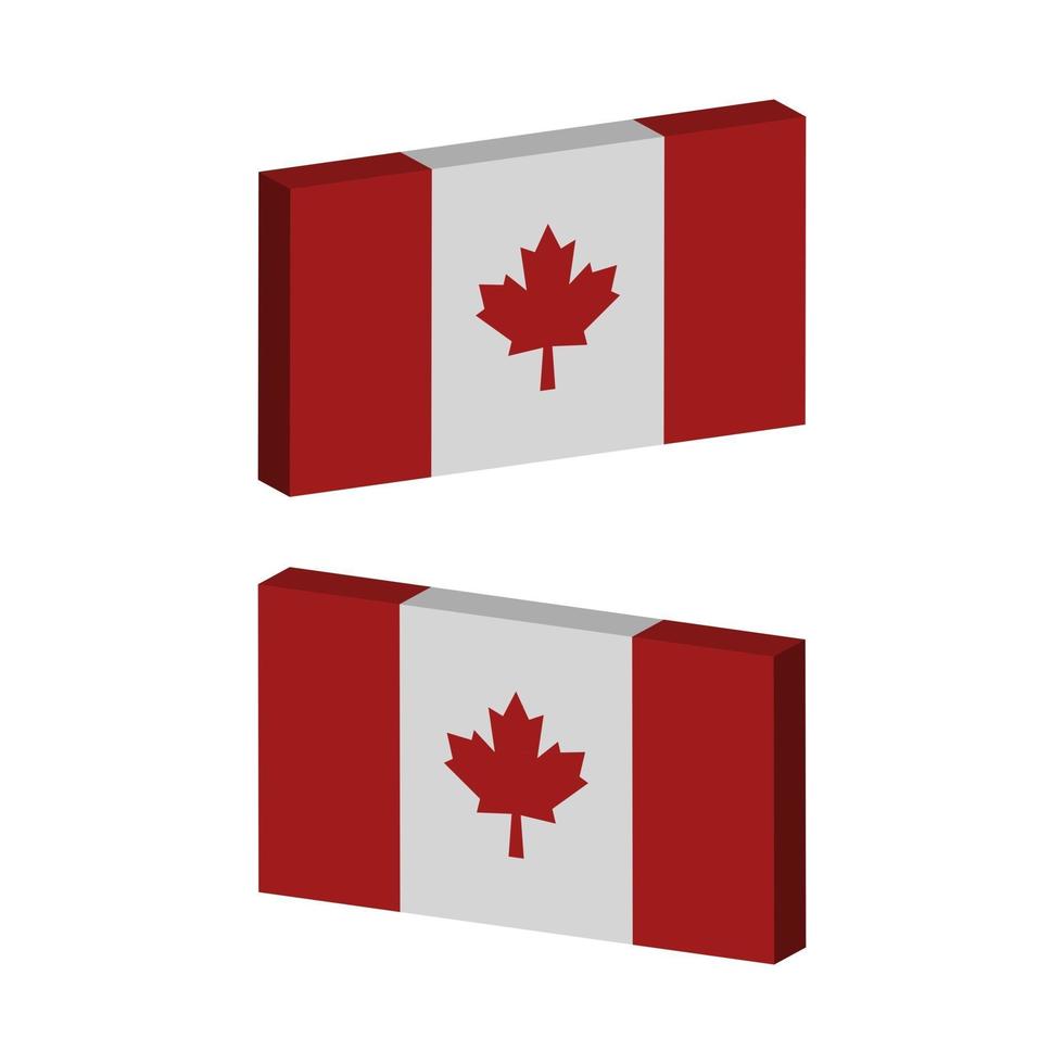 kanadas flagga illustrerad i vektor