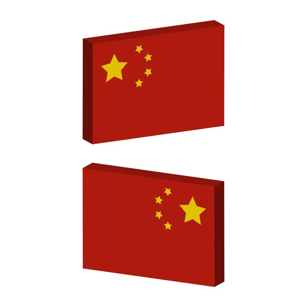 China-Flagge im Hintergrund vektor