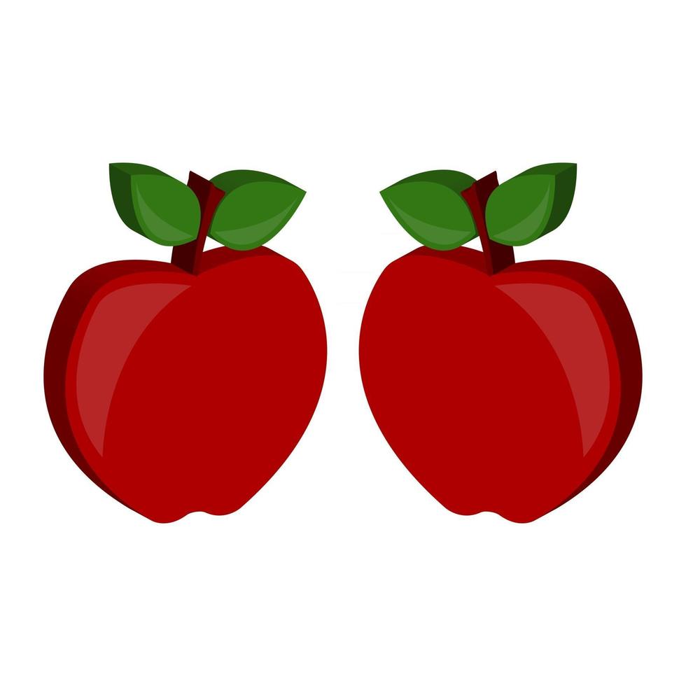 Apfel im Vektor dargestellt