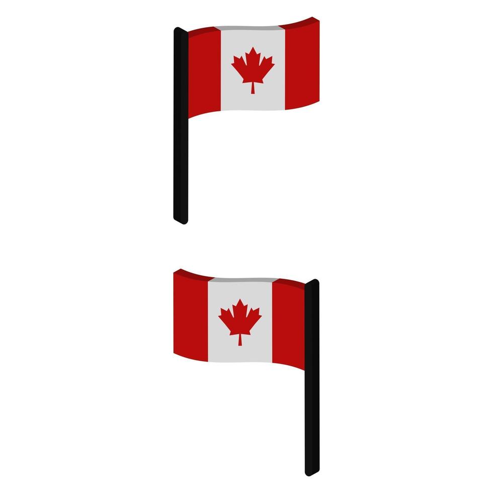 kanadas flagga illustrerad i vektor