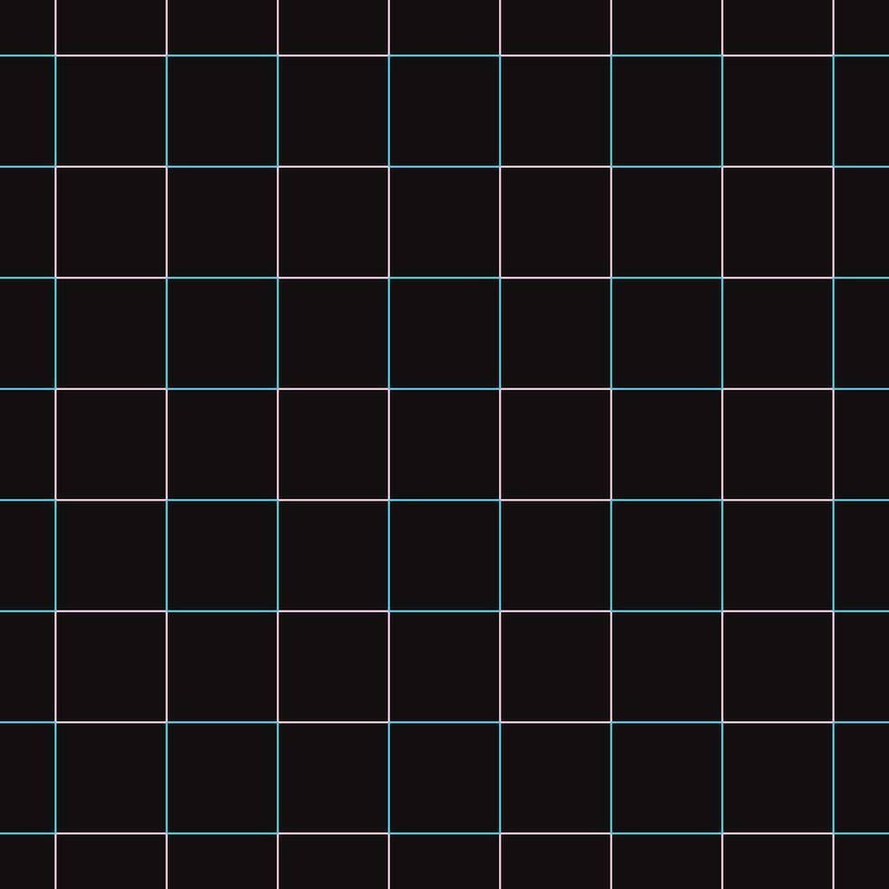 Gitter Muster nahtlos Blau und Rosa auf schwarz Hintergrund vektor