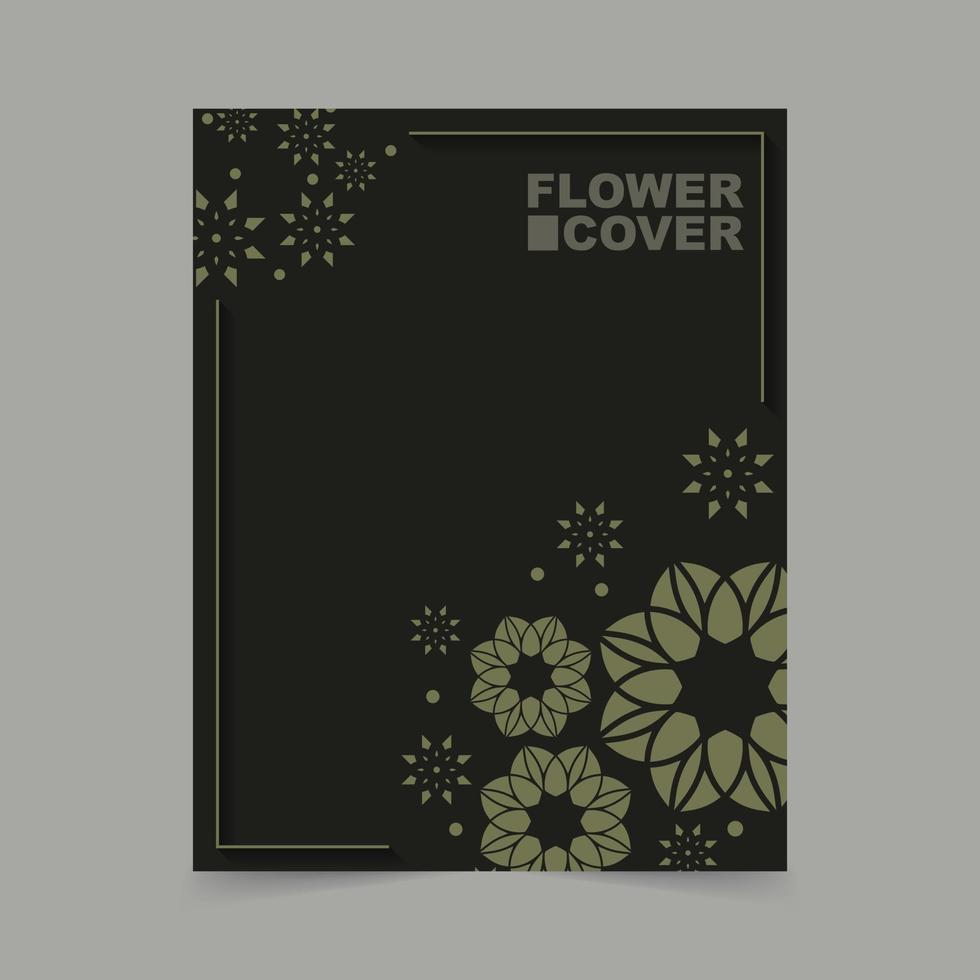 luxuriöse abstrakte florale Abdeckungsvorlage vektor