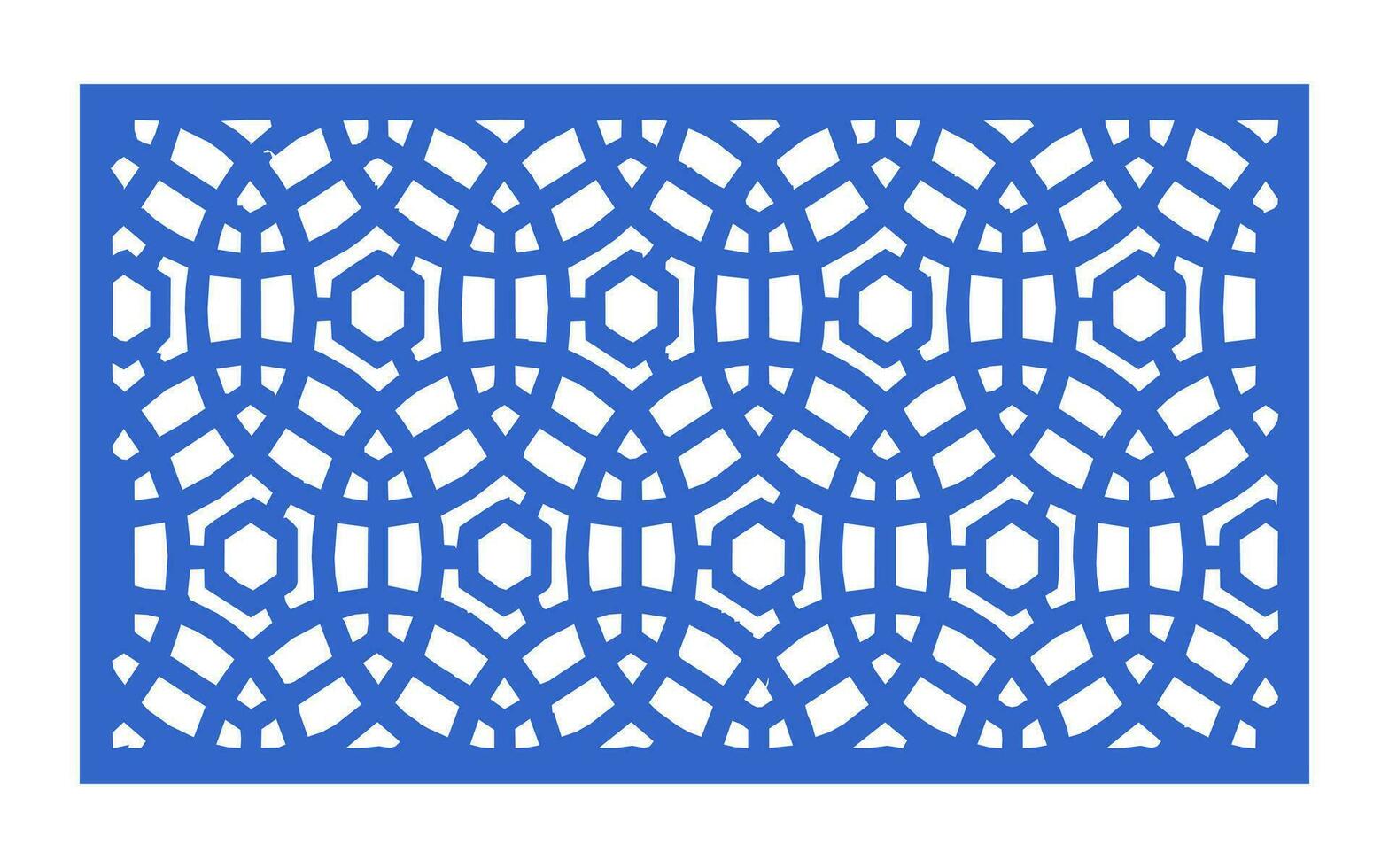 dekorative Blumenmuster, geometrische Vorlage für CNC-Laserschneiden vektor