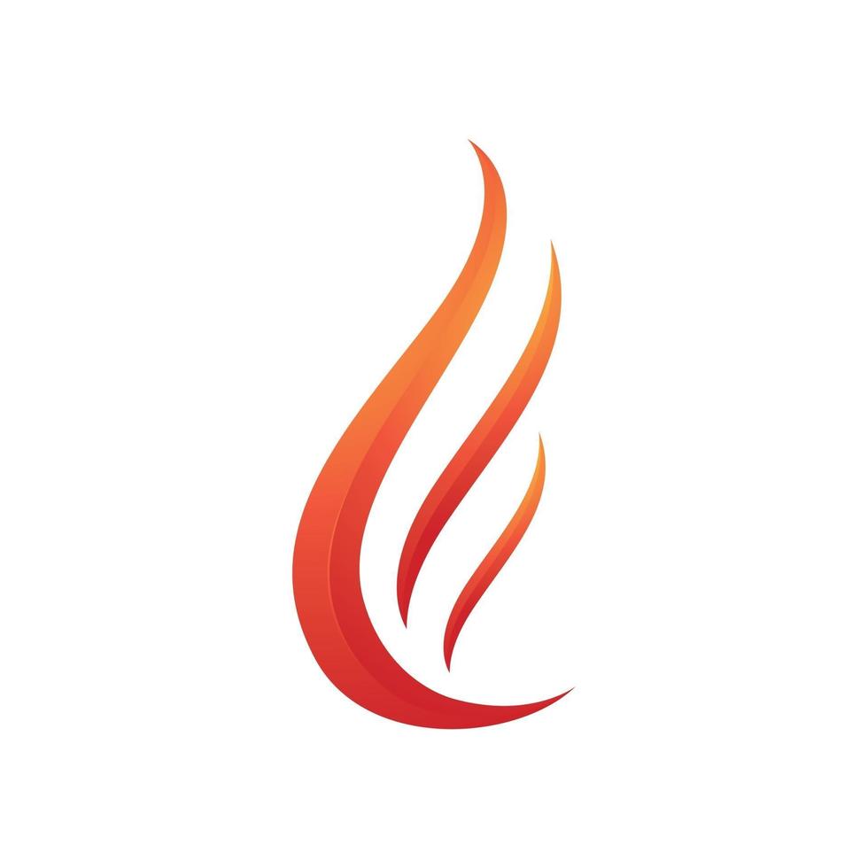 Flamme Logo Vektor Vorlage. Feuer Logo Design Grafik