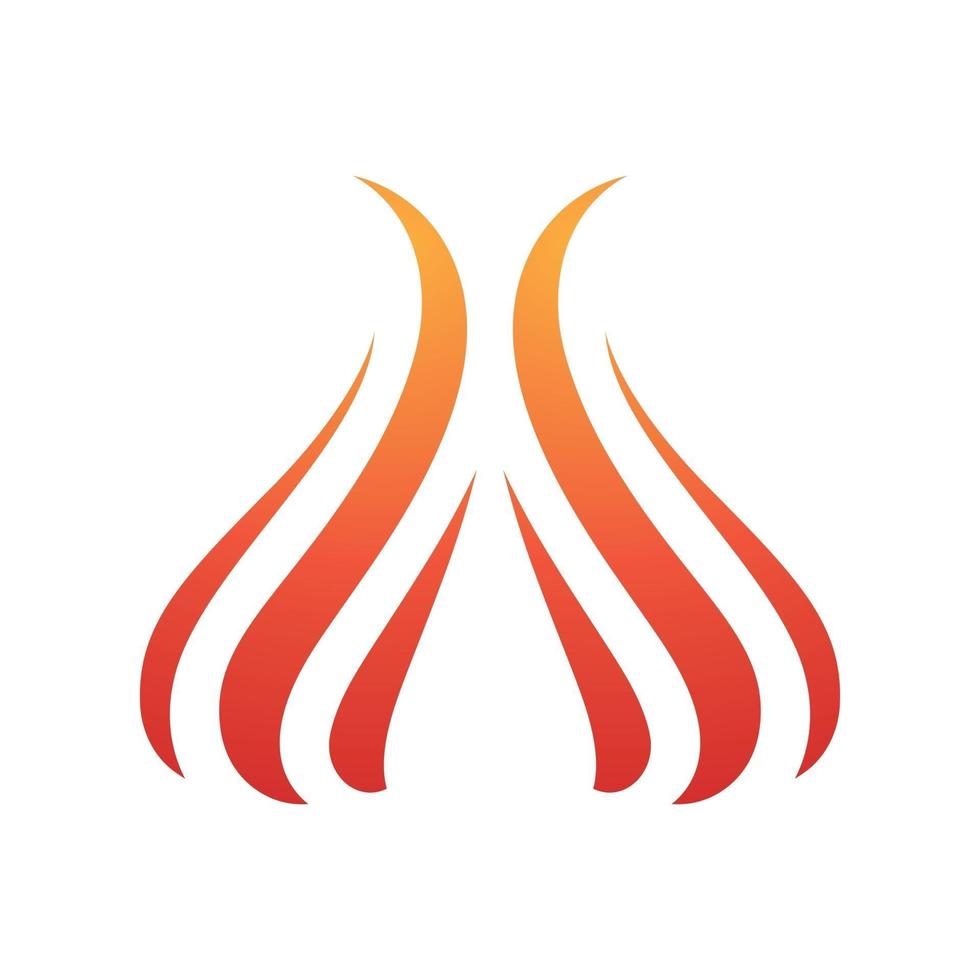 Flamme Logo Vektor Vorlage. Feuer Logo Design Grafik