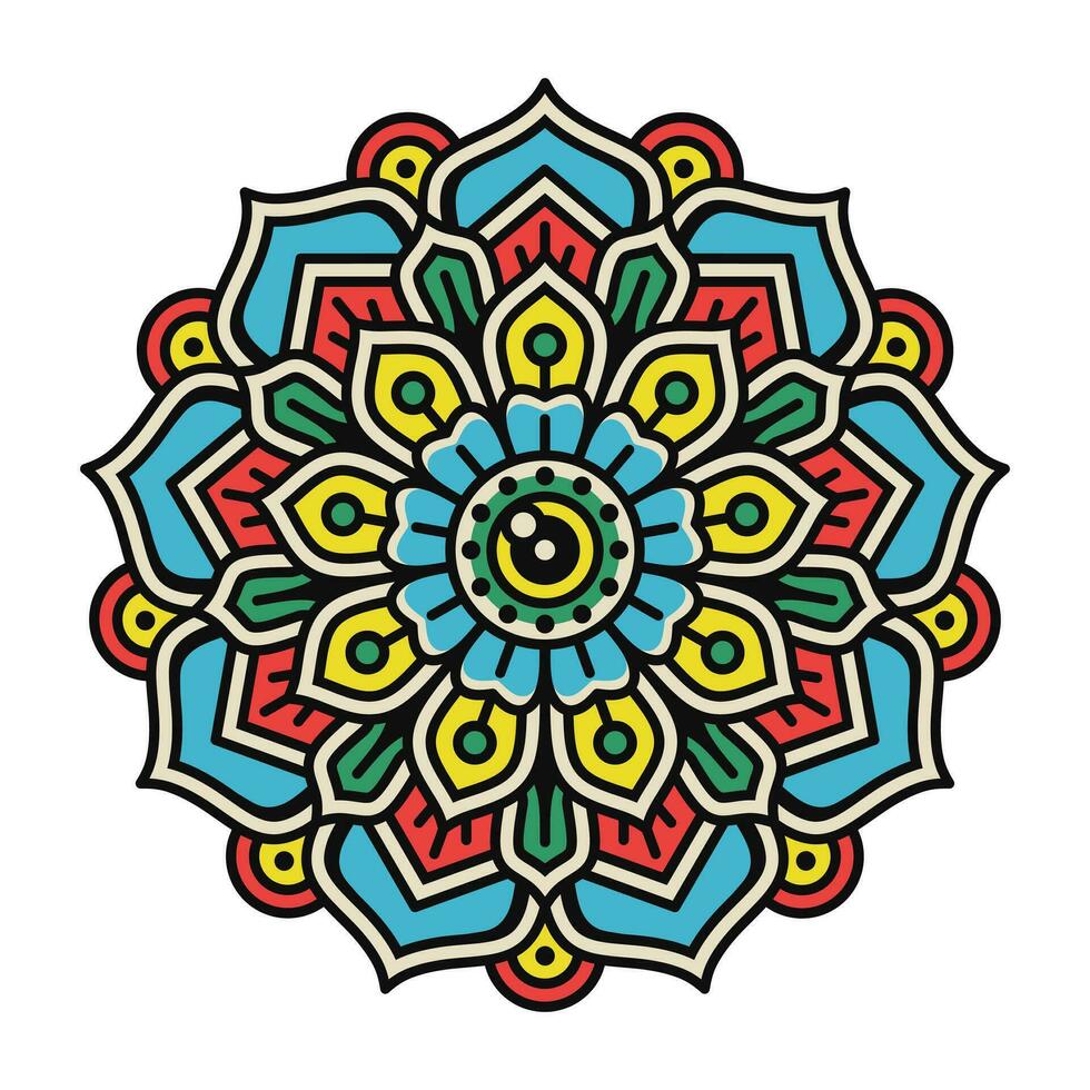 mandala design, kvalitet vektor design.