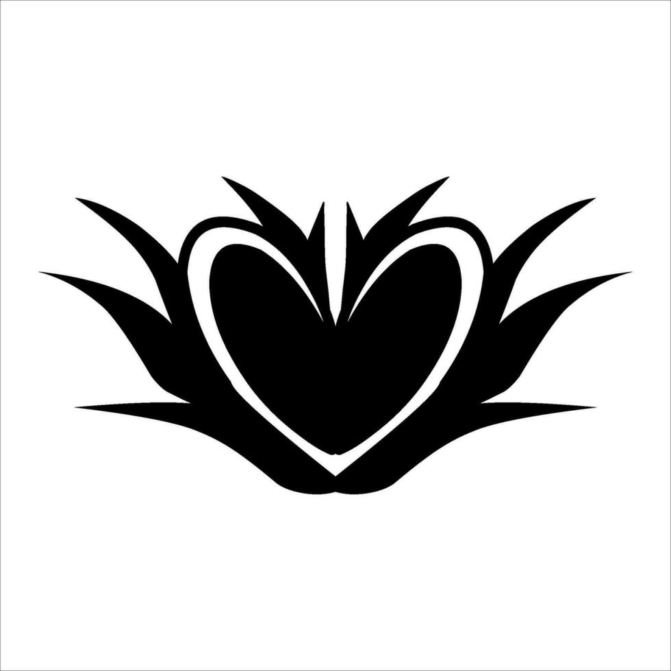 kärlek prydnad illustration, valentines dag prydnad, kärlek ikon design med attraktiv kha träsnideri för valentines firande vektor