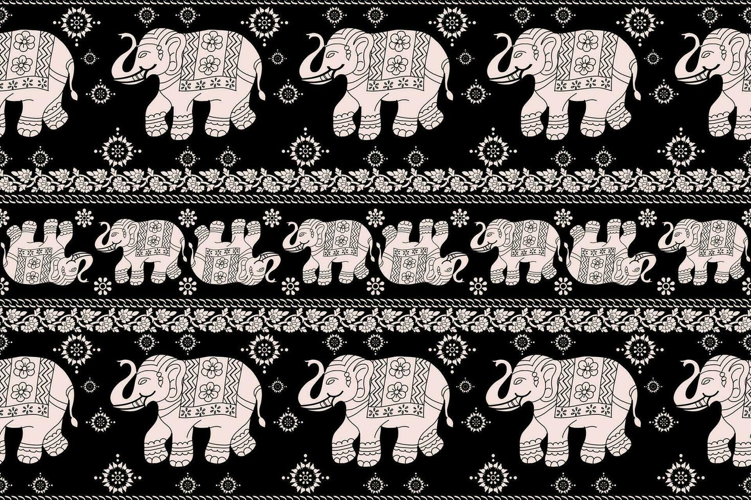 årgång grafisk vektor indisk lotus etnisk elefant. afrikansk stam- prydnad. kan vara Begagnade för en färg bok, textil, grafik, telefon fall, hälsning kort