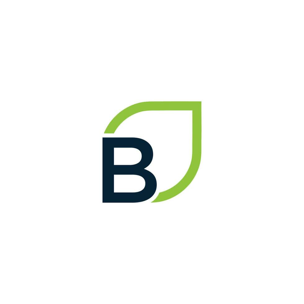 brev b logotyp växer, utvecklar, naturlig, organisk, enkel, finansiell logotyp lämplig för din företag. vektor
