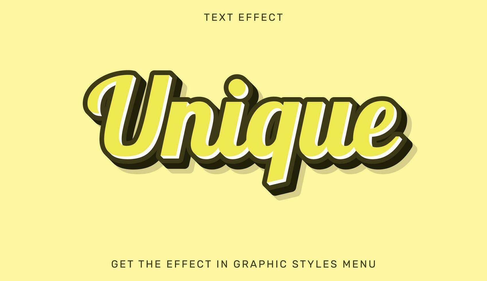 einzigartig editierbar Text bewirken im 3d Stil. Text Emblem zum Werbung, Marke, Geschäft Logo vektor