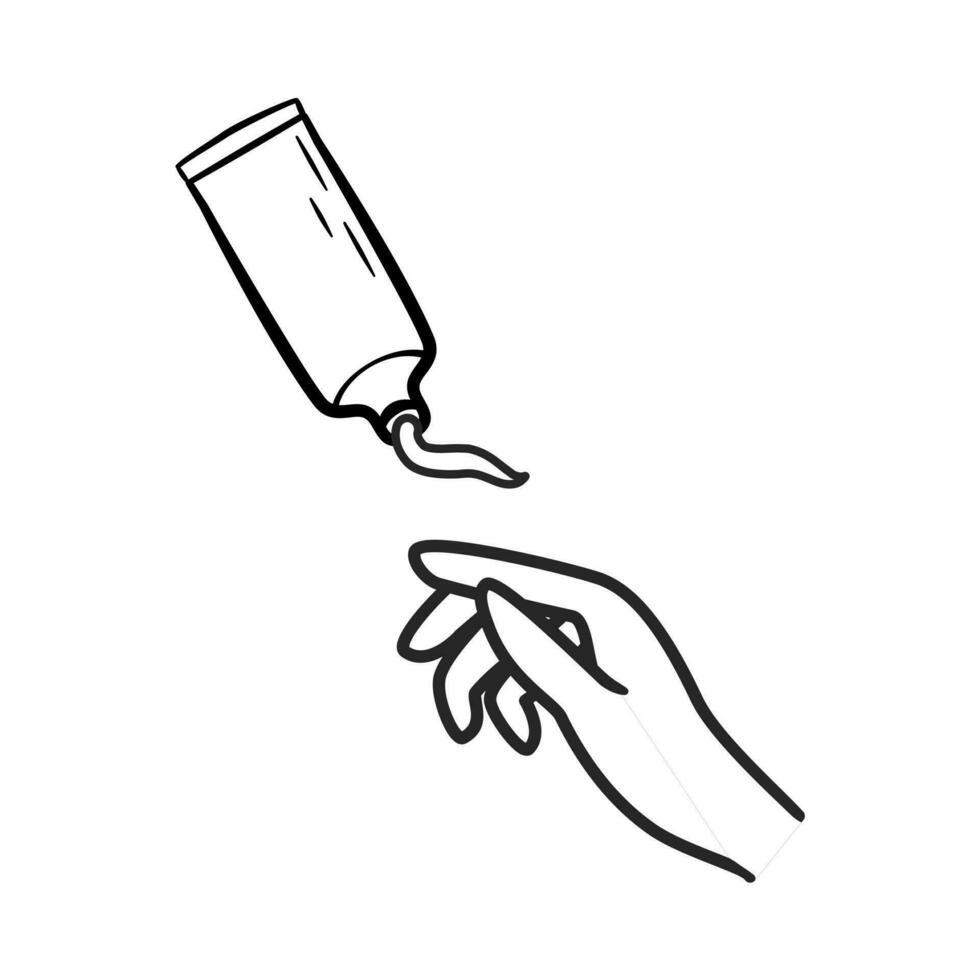 Hand Sahne Symbol Linie Symbol. isoliert Vektor Illustration von Hand Sahne Symbol Zeichen Konzept zum Ihre Netz Seite? ˅ Handy, Mobiltelefon App Logo ui Design.
