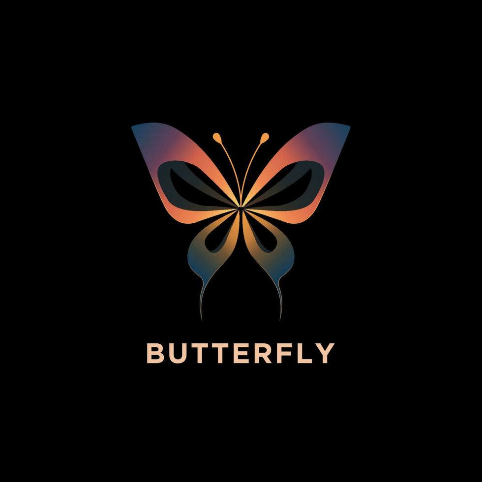 Schmetterling Logo Design Vorlage Vektor Symbol Illustration