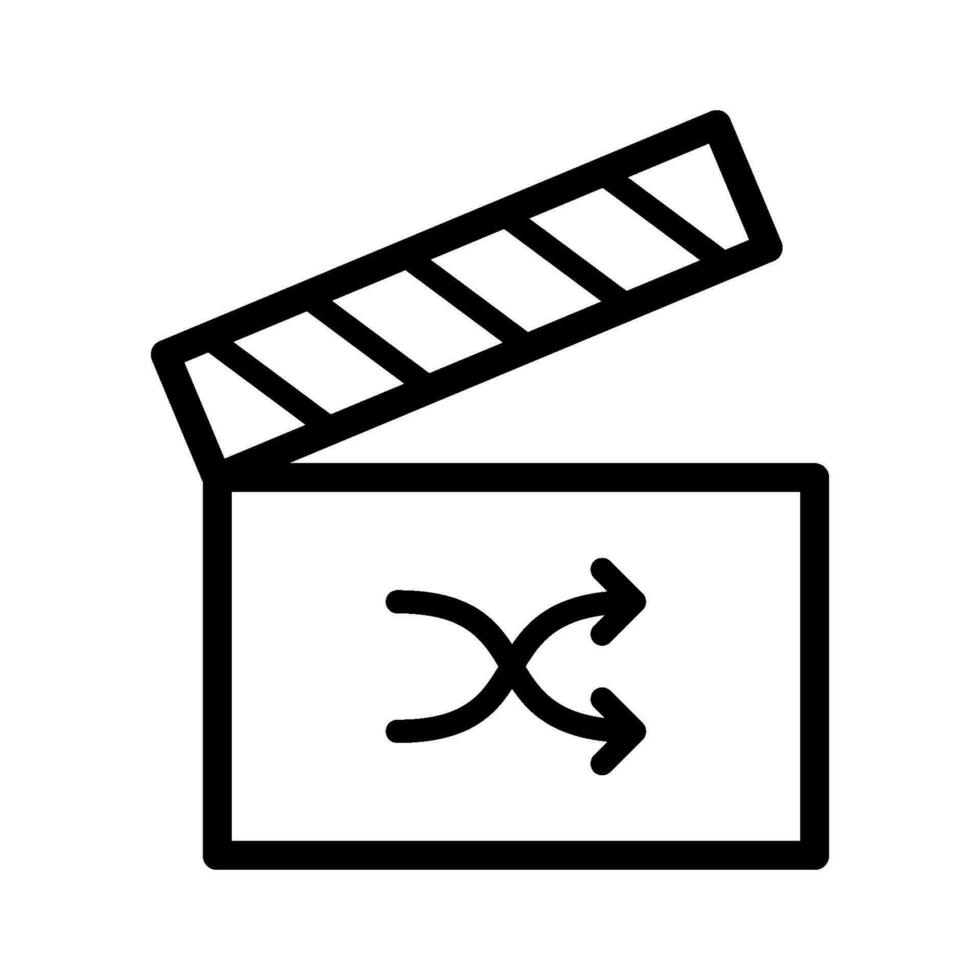 Film klatschen Tafel Symbol, Film Klöppel Symbol vektor