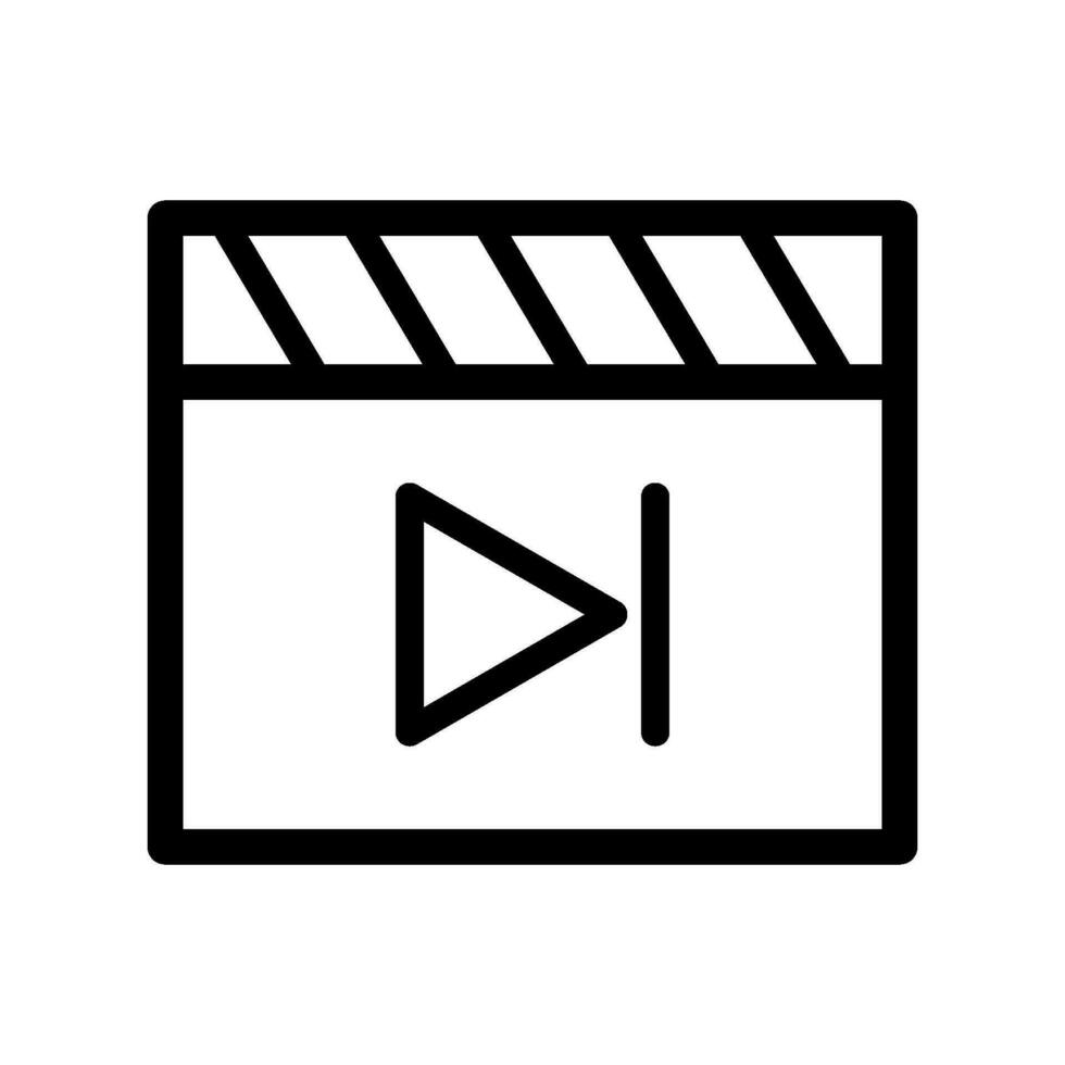 Film klatschen Tafel Symbol, Film Klöppel Symbol vektor