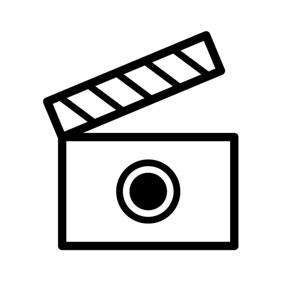 Film klatschen Tafel Symbol, Film Klöppel Symbol vektor