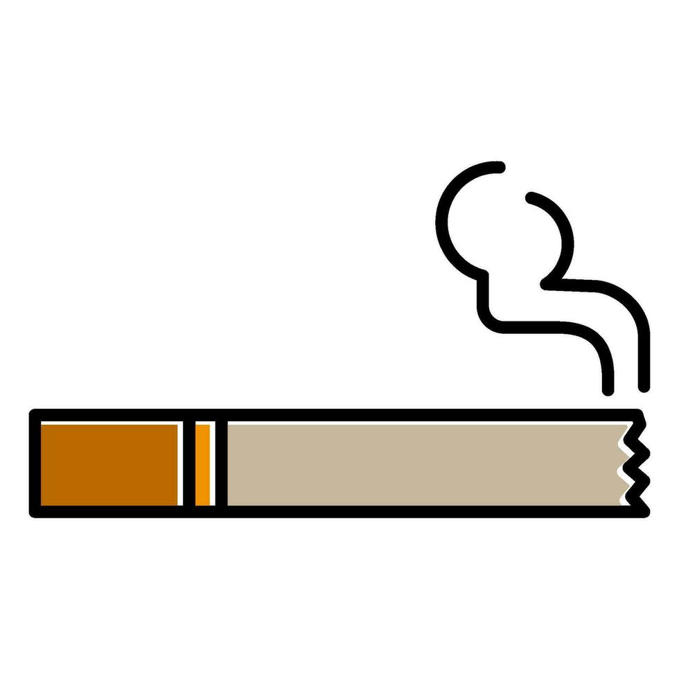 Zigarette Symbol zum Grafik und Netz Design vektor