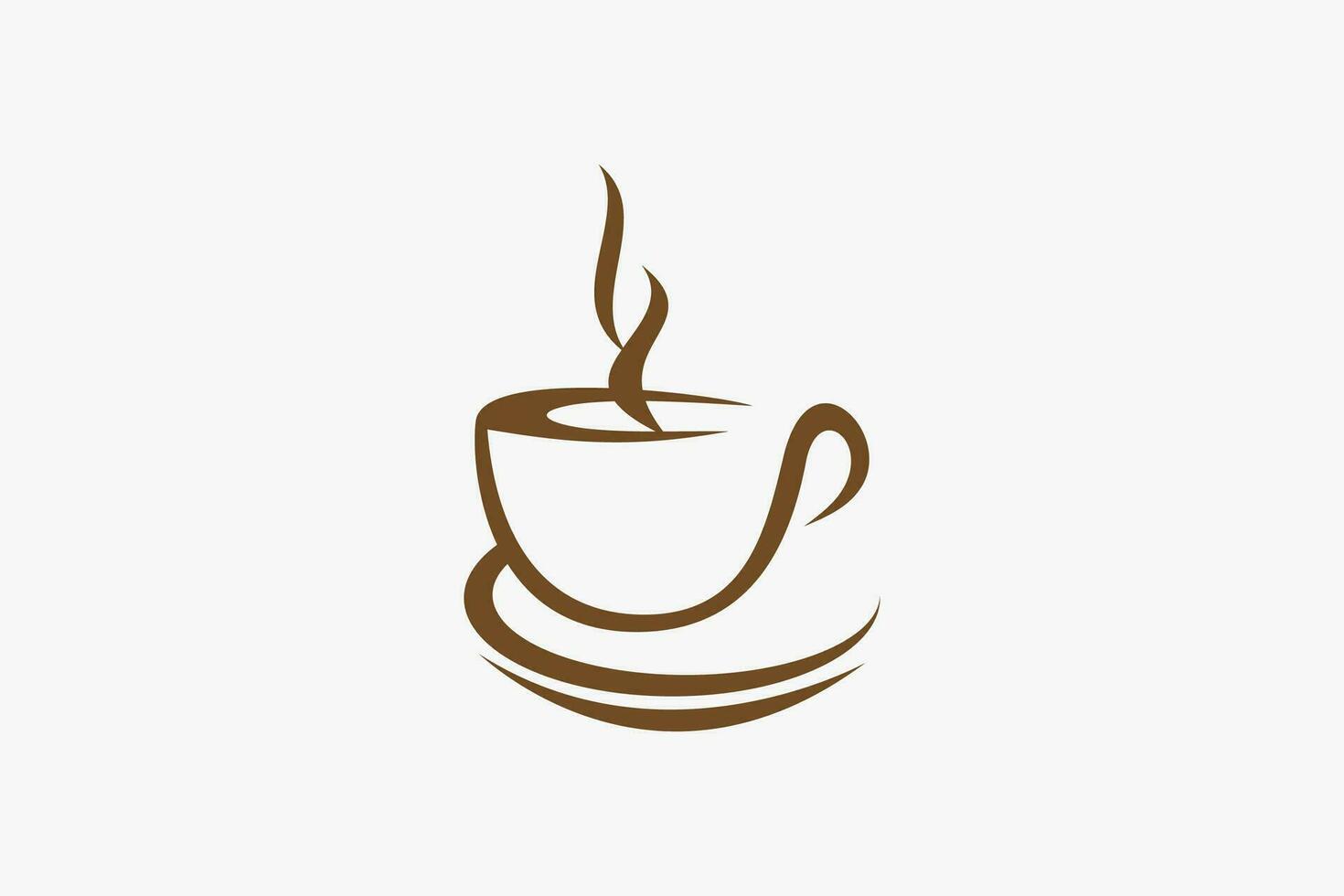 Kaffee Tasse Vektor Logo Vorlage