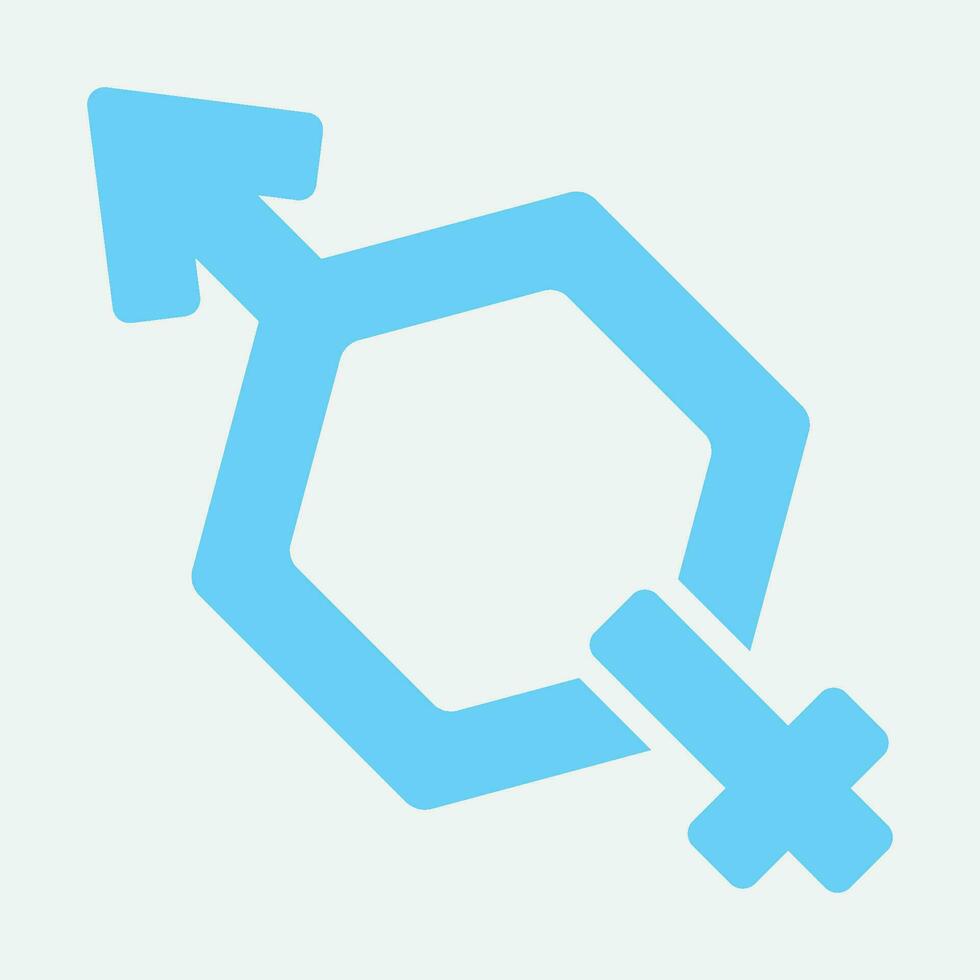 diagonal ikon logotyp kön vektor