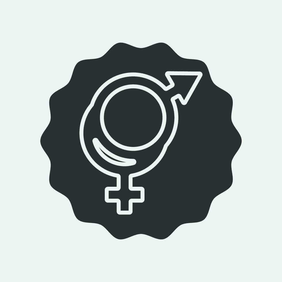 Geschlecht Illustration Logo. vektor