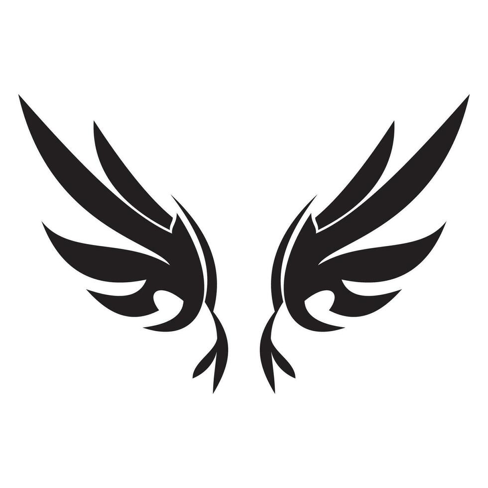 flygande vingar logotyp illustration. vektor