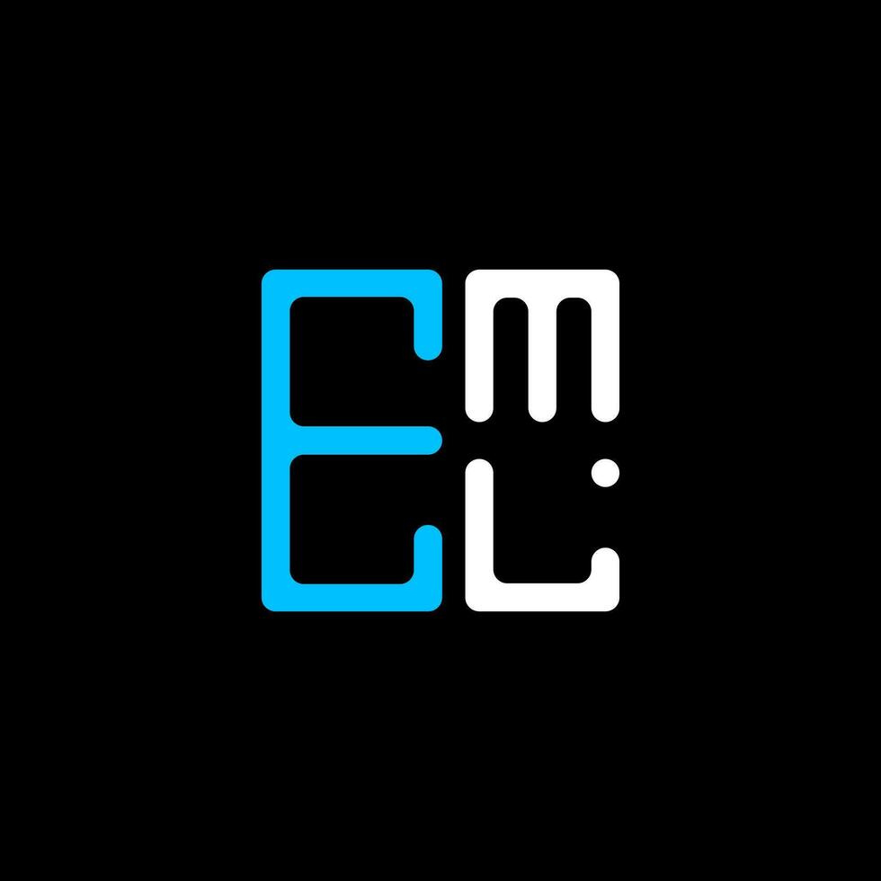 eml Brief Logo kreativ Design mit Vektor Grafik, eml einfach und modern Logo. eml luxuriös Alphabet Design