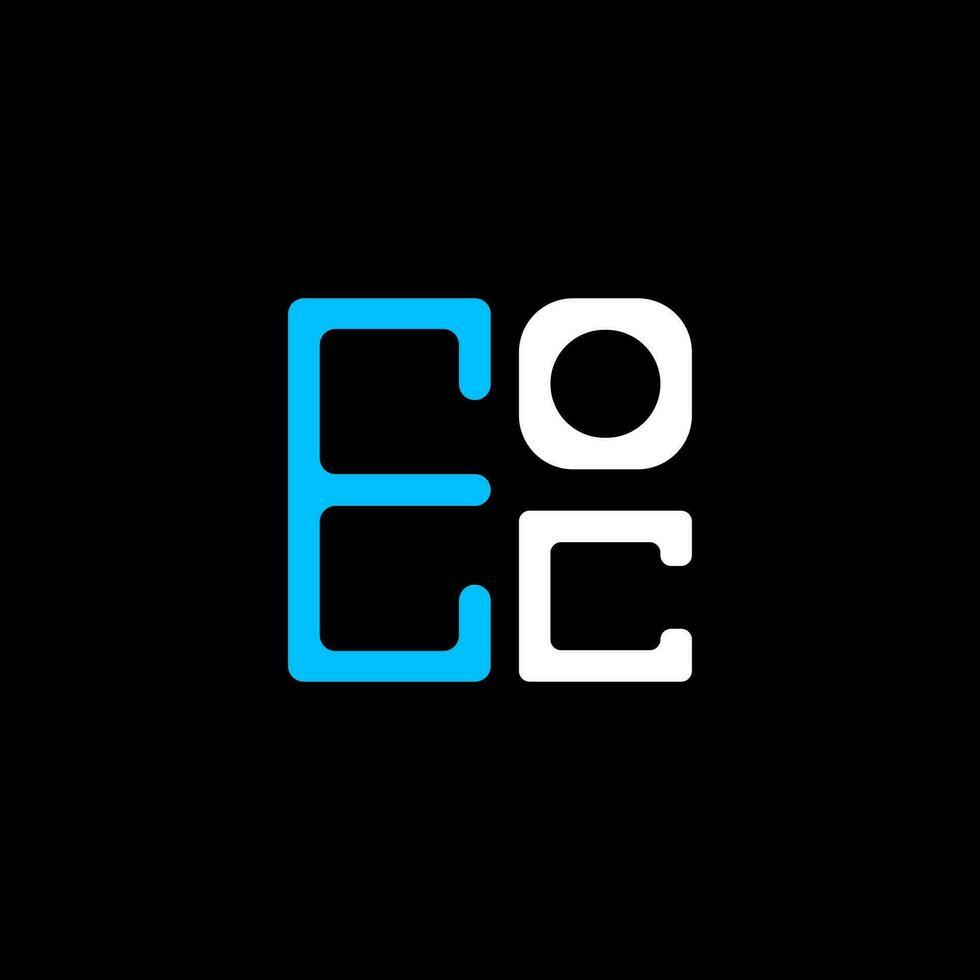 eoc brev logotyp kreativ design med vektor grafisk, eoc enkel och modern logotyp. eoc lyxig alfabet design