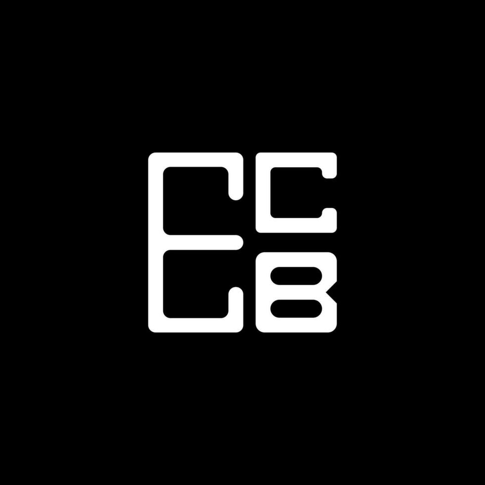 ecb Brief Logo kreativ Design mit Vektor Grafik, ecb einfach und modern Logo. ecb luxuriös Alphabet Design
