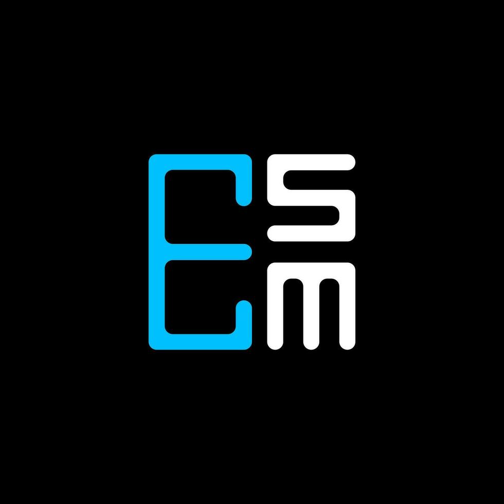 esm brev logotyp kreativ design med vektor grafisk, esm enkel och modern logotyp. esm lyxig alfabet design