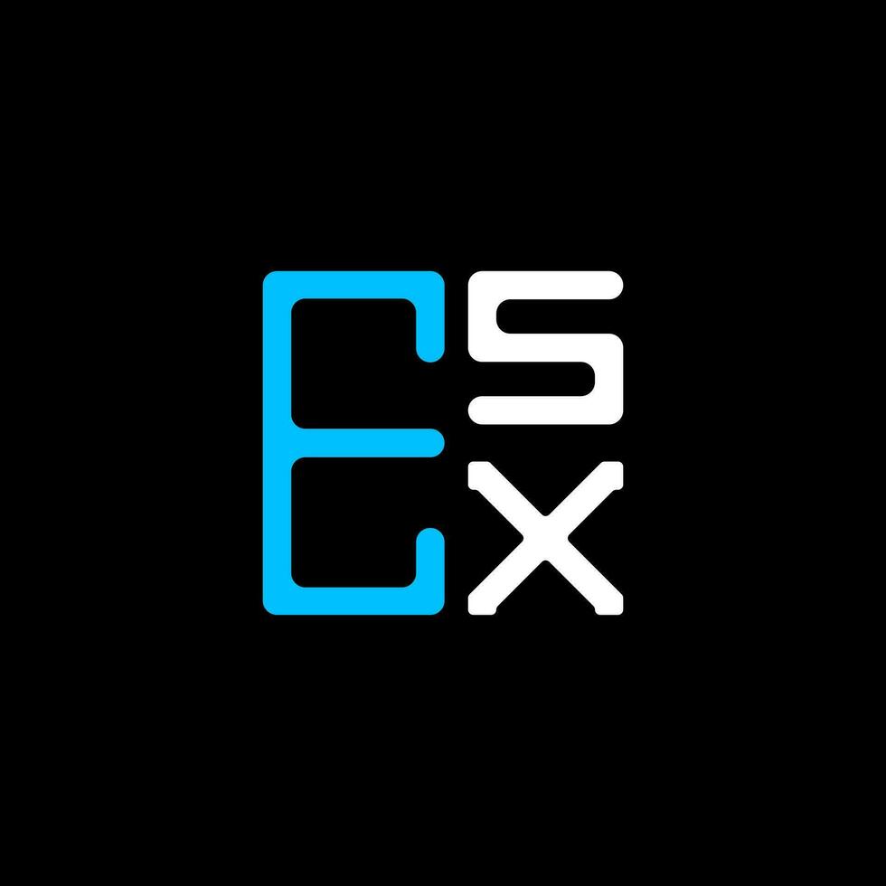 esx brev logotyp kreativ design med vektor grafisk, esx enkel och modern logotyp. esx lyxig alfabet design